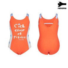 레노마수영복 여아 U백 원피스 실내 수영복 RN_GS2E911 OR