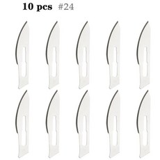 미니 스테인레스 스틸 메스 EDC 접이식 나이프 휴대용 다기능 도구 무료 10 교체 블레이드 조각 유틸리티, 21 Only 10 Blades, 1개