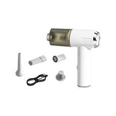 手持式車用吸塵器, 白色, CY-VC-W766-W