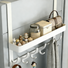 BangPang 무타공 문걸이 행거 가방걸이 도어행거 벽걸이 도어훅 40cm, 흰색 40×40.5cm, 1개