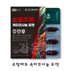 코오롱제약 쏘팔메토 옥타코사놀 포맨, 1개, 30정