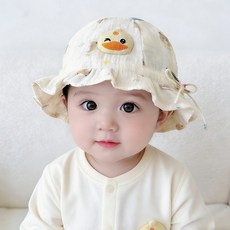 嬰兒帽子春夏季薄款嬰幼兒寶寶可愛遮陽漁夫帽男女童防曬盆帽