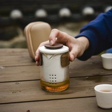 한 손에 담긴 휴식 - 휴대용 다기 다도세트, 1개