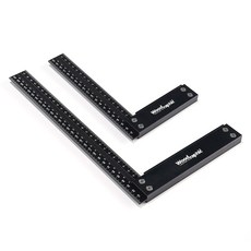 [우드래픽 정품] 200mm + 300mm 직각오차 0.008mm 프리미엄 정밀직각자 Made in Korea MCT 초정밀가공, 1개