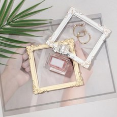 레트로 수지 사진 프레임 소품 빈티지 우아한 홈 장식 배경, 기본