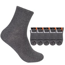 피에르가르뎅 남성 국내산 무지중목양말5족택1 캐주얼양말 사계절