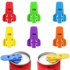 캔 풀탭 오프너 6개 세트 병 열기 손아귀가 약한 분에게 캡 오프너 손아귀가 필요 없는 플라스틱 다기능 캔 커버