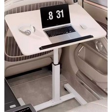 차량용 높이조절 접이식 차량식탁 뒷자석테이블, 40x30 월넛 블랙프레임 접이식, 1개