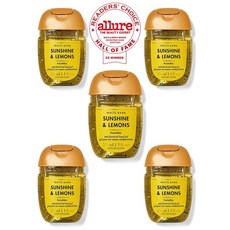 [미국직배송] 배쓰앤바디웍스 썬샤인레몬 휴대용 미니 손세정제 핸드 세니타이저 29ML 5개 세트 Sunshine & Lemon