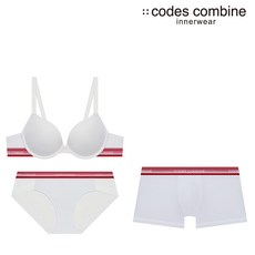 [백화점매장출고] 코데즈컴바인이너웨어 화이트 커플세트 (CEWBR151WH+CEWBP151WH+CEMDR151WH)