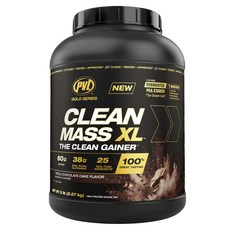 PURE VITA LABS Clean Mass XL 高蛋白增重奶昔粉 三重巧克力蛋糕口味, 1個, 2.27kg