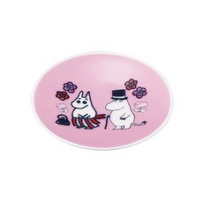 야마카 상점 MOOMIN 무민 샤인.온.키즈 플레이트 콩접시 9cm 꽃의 리스 핑크