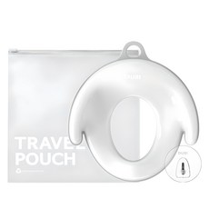 Duri 孩童馬桶輔助坐墊+收納袋+黏貼式掛勾, 淺灰色, 1組