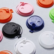 加厚一次性註塑磨砂杯蓋 90/95口徑 果汁奶茶杯蓋 紅星塞 防漏密封 耐用飲料杯蓋 高品質, 1個, 90口徑粉色磨砂連體蓋,100個