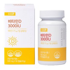 비타민하우스 비타민D 3000IU 흡수율 높은 DSM사 고함량 프리미엄 플러스 뼈 건강 영양제, 1개, 90정
