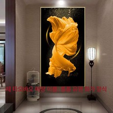 실십자수물고기 십자수 도안 패키지 명화 프린트 제이스튜, 직접 열융합, 50x100, 1, 1개