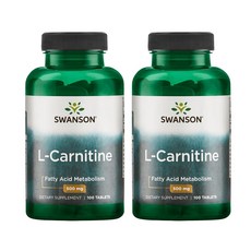 Swanson 斯旺森 左旋肉鹼錠 500mg, 100顆, 2罐