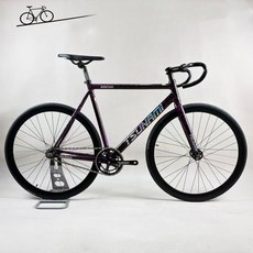 쓰나미픽시자전거 중학생 입문용 SNM100 불꽃블랙 완차 브레이크포함, 49cm, 불꽃퍼플, 1개, 49cm