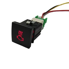 1PC 자동차 빨간색 LED 라이트 안개등 전원 켜기 버튼 레이더 스위치 VW 골프 6 5 Jetta Scirocco 2006 201, 33 Engine Heating