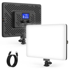 유니큐브 LED 비디오 라이트 패널 20W 사진 조명 휴대용 카메라 소프트 내장 4000mAh 배터리 타입 C 2500K-850K 조명으로 실시간 스트리밍 녹화 야외 실내, 1개