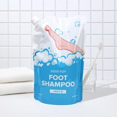 살림살림 시트러스 풋샴푸 1L 리필팩 (공병미포함), 1개, 1매입