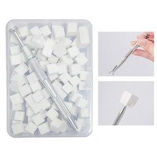 네일룸 그라데이션 스폰지 100p 스폰지 집게 증정 그라데이션 네일 스폰, 1개