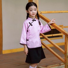 DIU 兒童民國風服裝五四青年裝民國學生裝六一朗誦演出服合唱紅歌比賽
