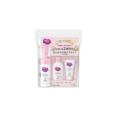 메리즈 처음 사용하는 피부 관리 세트 신생아부터 사용할 수 있는 무향 (워시 90ml 로션 60ml 크림 30g)