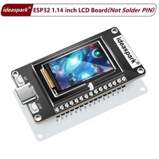 아이디어스파크 ® ESP32 개발 보드 1.14 in ST7789 135x240 TFT LCD 디스플레이 WiFi+BL 모듈 CH340 Ardui, 01 Not Solder PIN