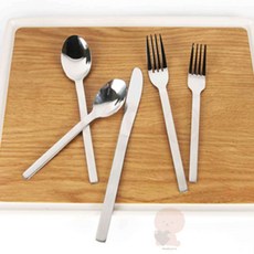 호두상점 27종 쿡 반샤틴 양식기 커트러리세트, 포크 (중)