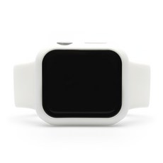 Lime Apple Watch矽膠錶身保護套+錶帶, 白色的, 1組