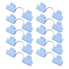 온실 필름 양산용 10PC 파이프 클램프, 2 Head_Blue_8mm, 플라스틱, 블루 옐로우