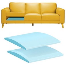 RA RUNNING ALIEN 처진 시트용 소파 쿠션 지지대 50.8 x 5.1cm(20 20 2인치) 고밀도 폼 쿠션 아래 처짐 수리 2인용 의자용 블루 2개 세트