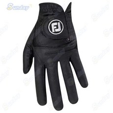 高爾夫手套男左/右手 黑色PU皮革 戶外健身機車運動通用, 1個, PU黑右手right,24#