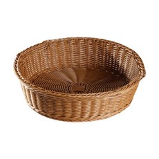 등나무 바구니 손으로 짠 트레이 홈 장식 휴대용 과일, 1. No Handle, 1개