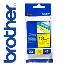 *정품* [ 브라더 ] 라벨테이프, TZe641 [18mm 노랑/검정글씨], 1개