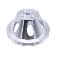 소형 블록 쉐보레 283 305 327 350 연마 빌렛 알루미늄 하부와 호환되는 1 PC SHLPDFM 크랭크샤프트 풀리 싱글 그루브 쇼트 어퍼 워터 펌프, 소형 블록 쉐보레 283 305 327 350 연마 빌, 1개