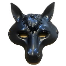 할로윈 정글 파티를 위한 리즘 말 마스크 하프 페이스 동물 멋진 드레스, Bla