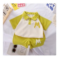 HONE BABY 兒童休閒套裝 短袖上衣短褲兩件組