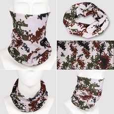 소확행몰 자외선차단 마스크 넥워머 목토시 다기능 멀티스카프, 밀리터리카키