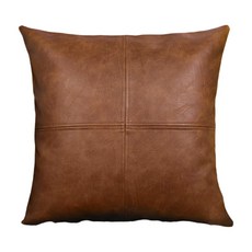 프리미엄 인조가죽 베개 커버 45x45cm 소파 쿠션 커버 침대 쿠션 보호대