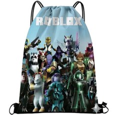 ROBLOX 로블록스 대용량 스트링백 실내화주머니 신발가방 어린이가방 선물용