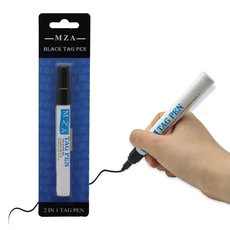 동물 귀 태그 마커 펜 가축 제품 소 양 식별 마커 펜 1 개, Black, 1개