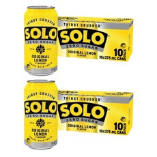 Solo 솔로 오리지널 레몬 제로 슈가, 20개, 375ml