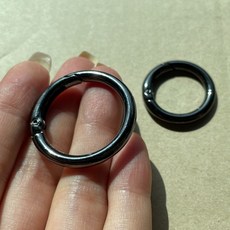 열쇠고리 오링 키링부자재 흑니켈 40mm get*0804JL, 1, [PWU25] 열쇠고리 오링 키링부자재 흑니켈 40mm