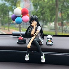 【TangZhen】자동차꾸미기 장식품 자동차 장식품 액세서리 왕홍 핸드메이드 생일 선물 소년 2021형 도로 눈보라 남자차 장식품, */시나+컬러풍선, 1개