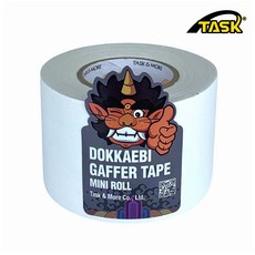 도깨비 수출용(국내산) 개퍼테이프 무광면테이프 미니롤 MATT WHIHE 50mmX10m, 1개, 50mm X 10m