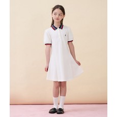 빈폴 키즈 빈폴 BEANPOLE KIDS 티핑 포인트 반소매 피케 원피스 화이트 (BI6371G021)