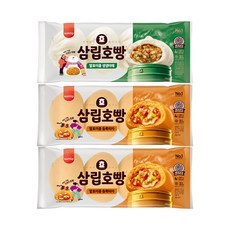[보아스몰] 삼립 피자호빵 2봉 + 야채호빵 1봉, 360g, 3개