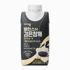 케어웰 밸런스N 검은참깨 로우슈거, 200ml, 10개